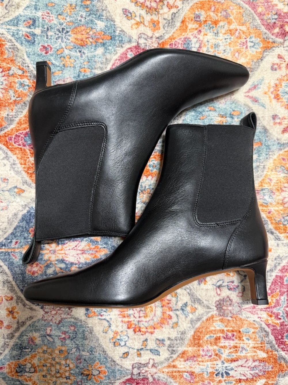 Madewell Dime Booties-NWOT Black Leather Ankle Booties